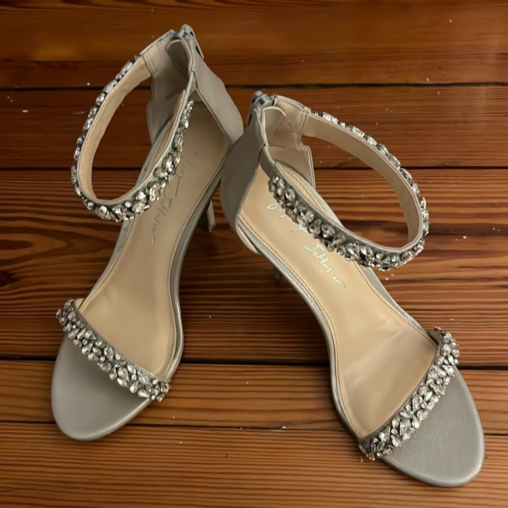 Blue By Betsey Johnson Angie Rhinestone Embellished Dress Sandals